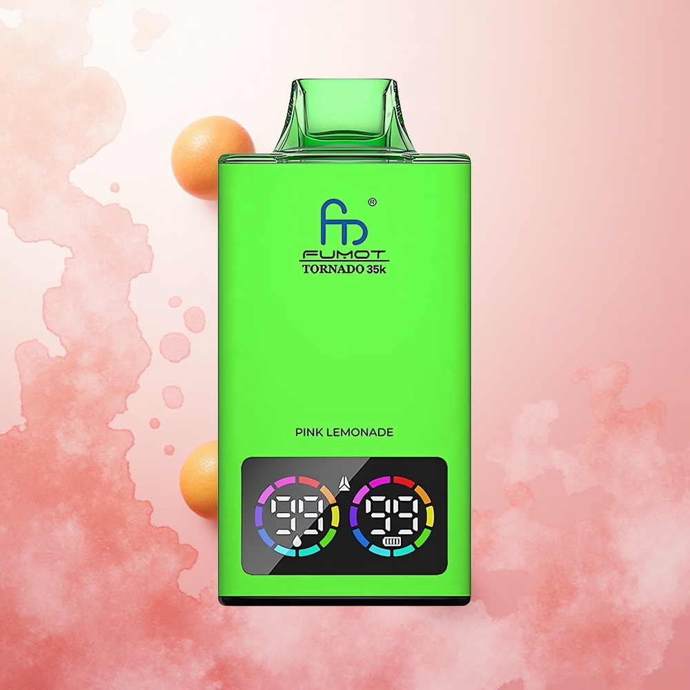 Roza Limonada Fumot Tornado 35000 Slovenija vape Dual Mesh Coil E-tekočina Indikator