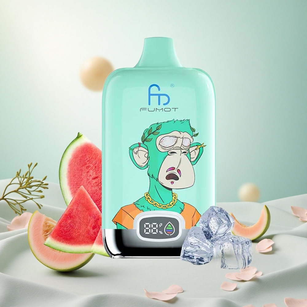 Hladna Meta Fumot Tornado Digital Box 12000 Puffs Slovenija vape z 20ml E-tekočino in Type-C Polnjenjem