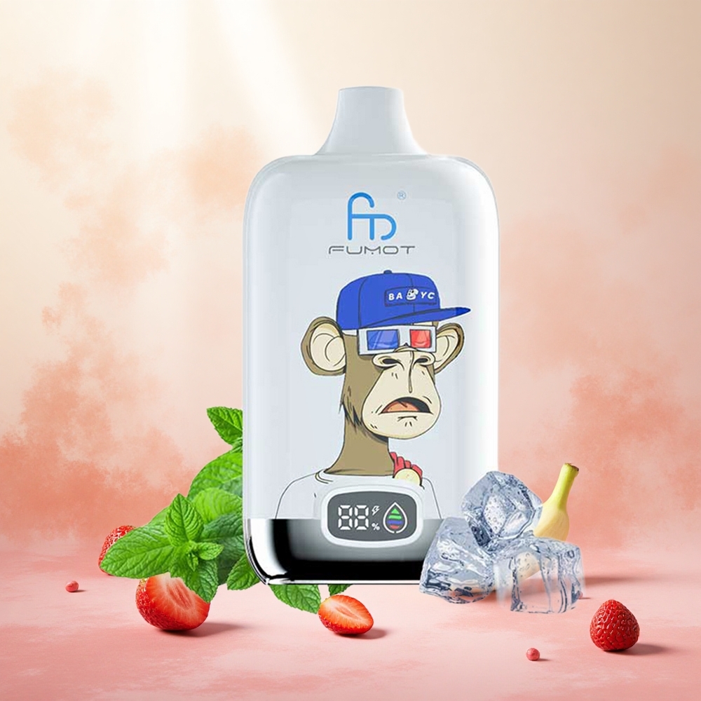 Jagoda Banana Fumot Tornado Digital Box 12000 Puffs Slovenija vape 20ml E-Likvid