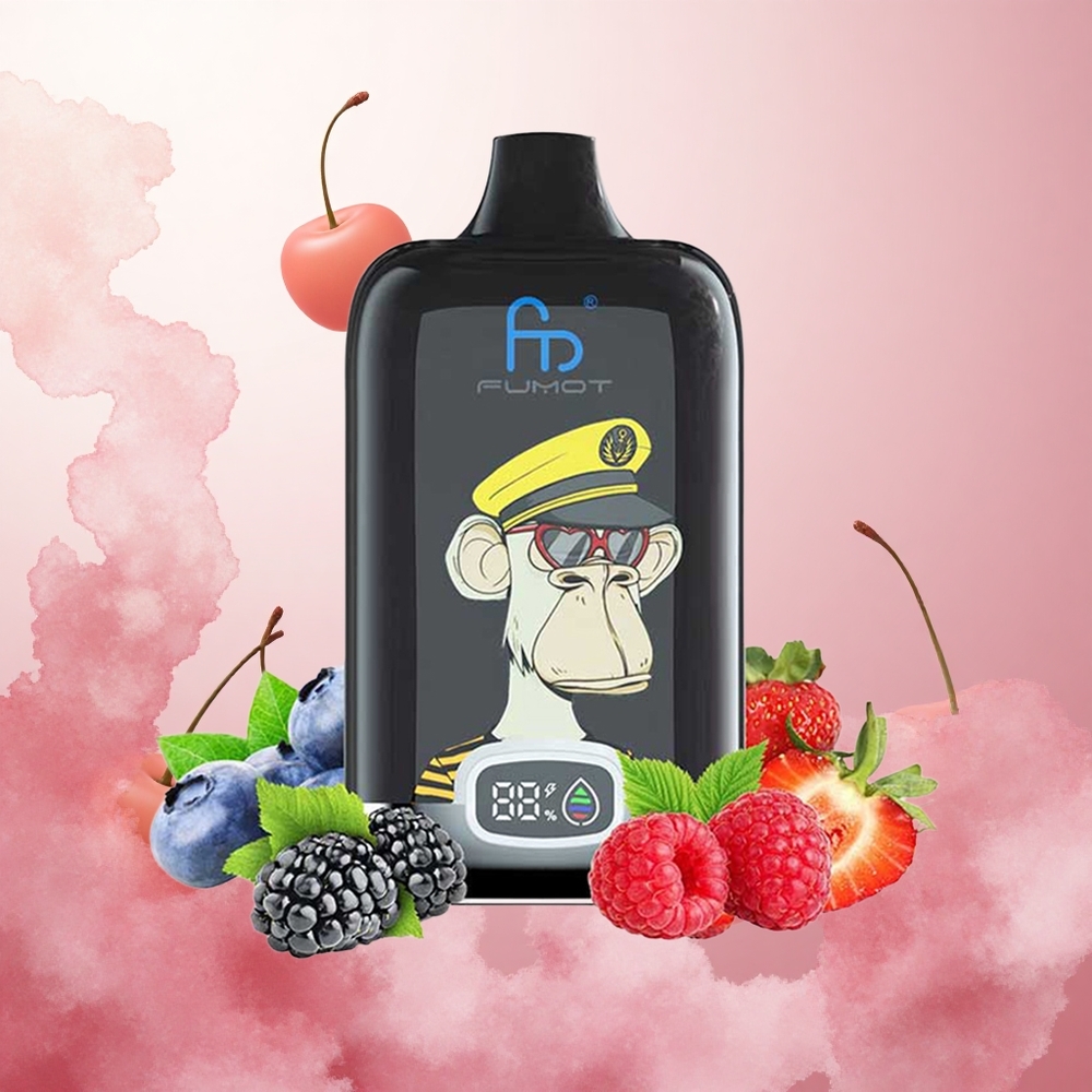 Češnjeva Fumot Tornado Digital Box 12000 Puffs Slovenija vape z 20ml E-Liquid