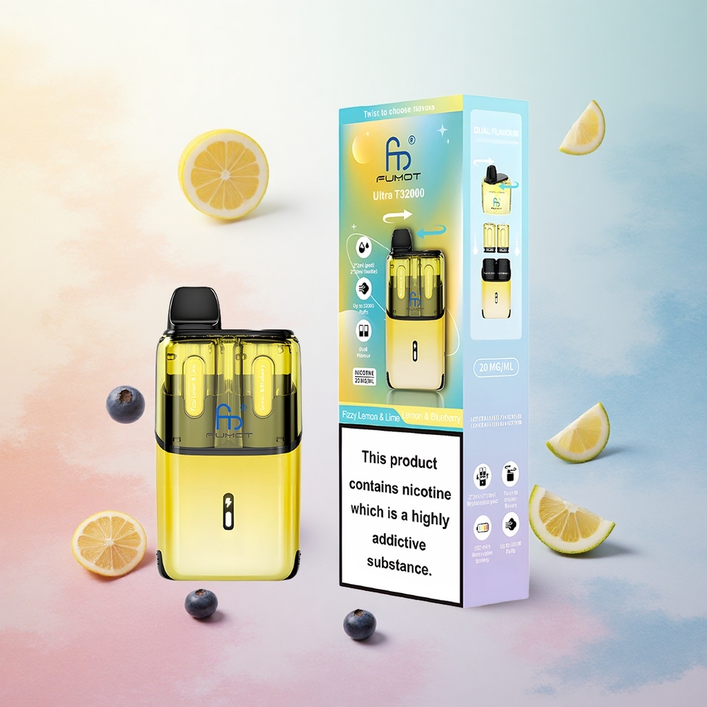Fizzy Limeta & Borovnica Fumot Ultra T32000 32000 potegov Slovenija vape Type-C Hitro Polnjenje