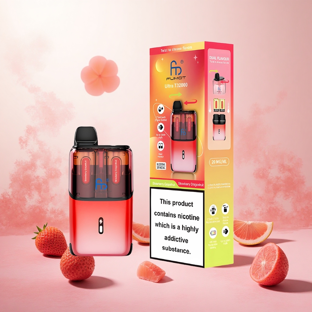 Jagoda Grenivka Jagoda Zmajev Sadje Fumot Ultra T32000 32000 potegov Slovenija vape Type-C Hitro Polnjenje