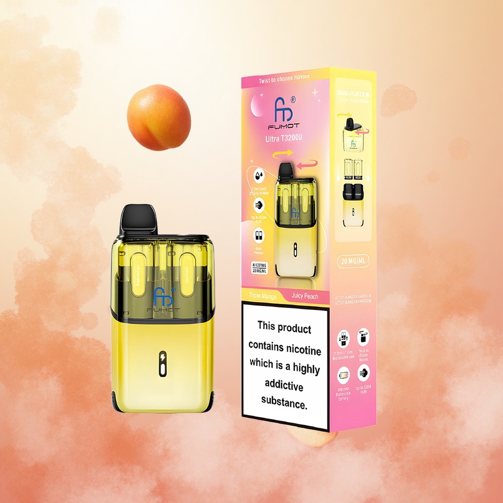 Trojnimango - Sočna Breskev Fumot Ultra T32000 32000 povlekov Slovenija vape 800mAh Battery