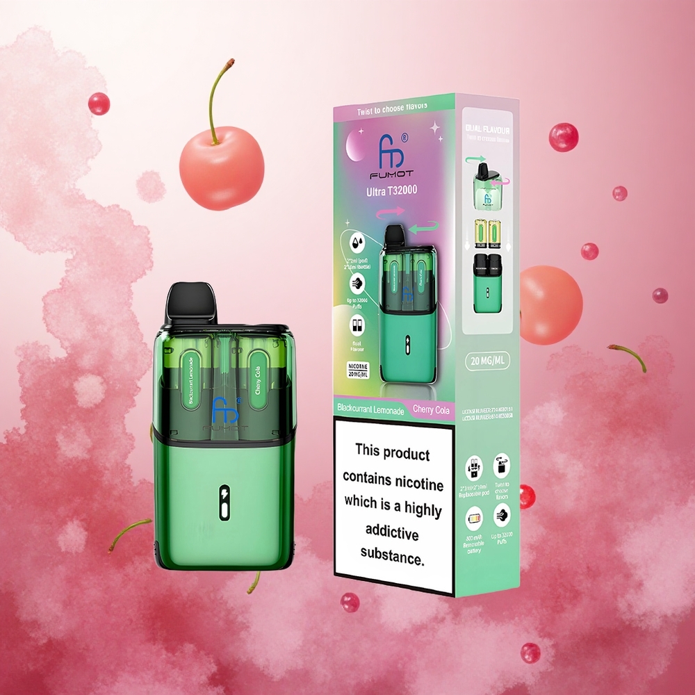 Črni ribez limonada - češnjeva kola Fumot Ultra T32000 32000 potegov Slovenija vape